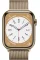 Apple Watch 8 45mm (GPS+LTE) Gold Stainless Steel Case with Gold Milanese Loop